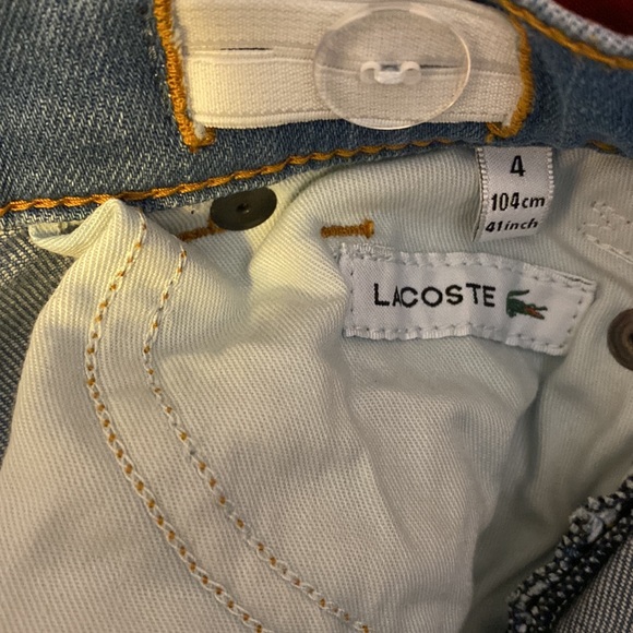Lacoste Girls size 4 jeans - Picture 4 of 4